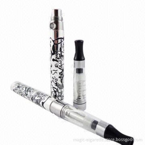 eGo-K E-cigarette Batteries with Different Engraved Designs, 3.5-4.2V Voltage